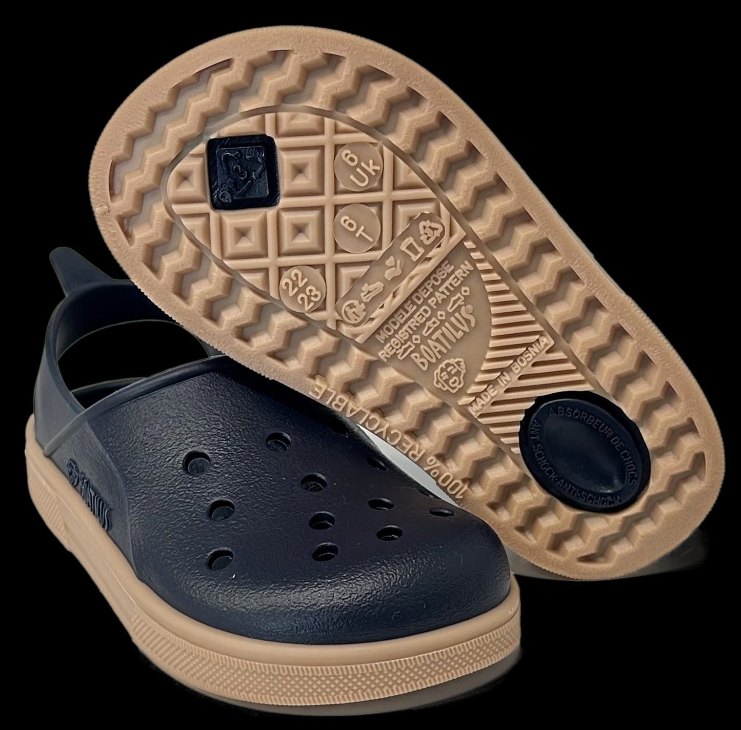 Chanclas Boatilus - Cloggy Navy/beige