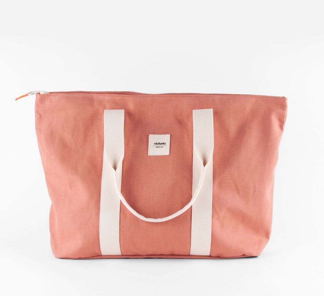 Bolso Shopper Victoria - Coral/Teja