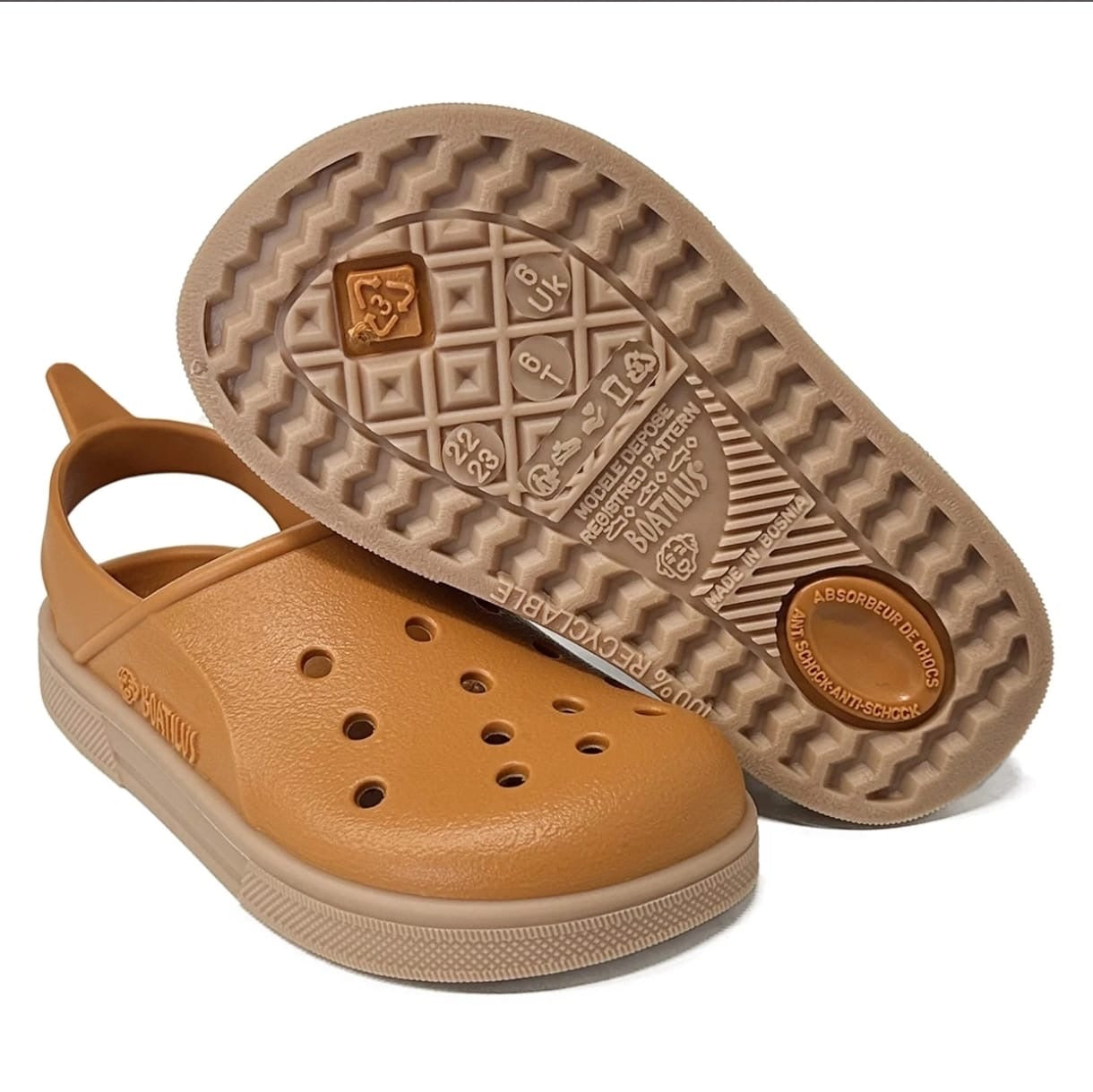 Chanclas Boatilus - Cloggy Pumpkin/beige