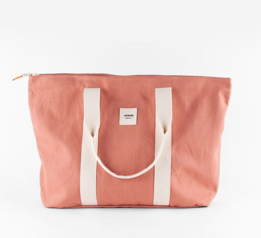 Bolso Shopper Victoria - Coral/Teja
