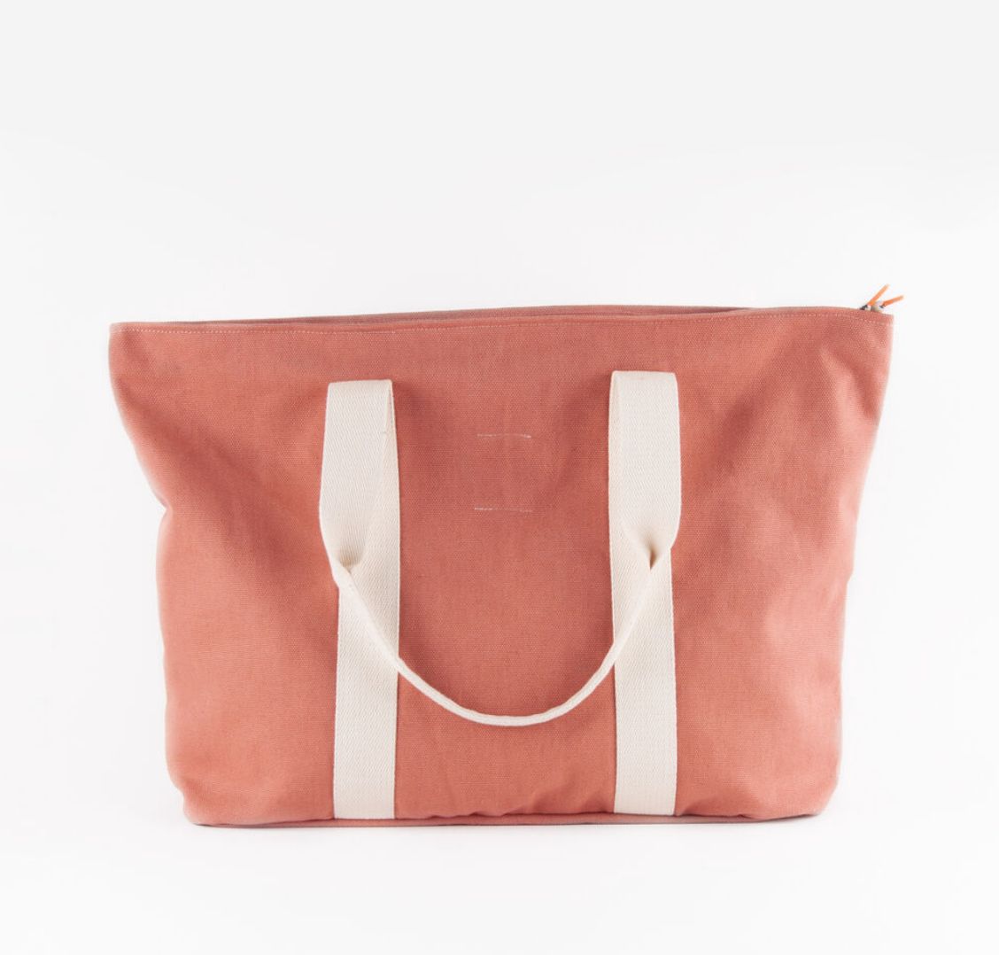 Bolso Shopper Victoria - Coral/Teja