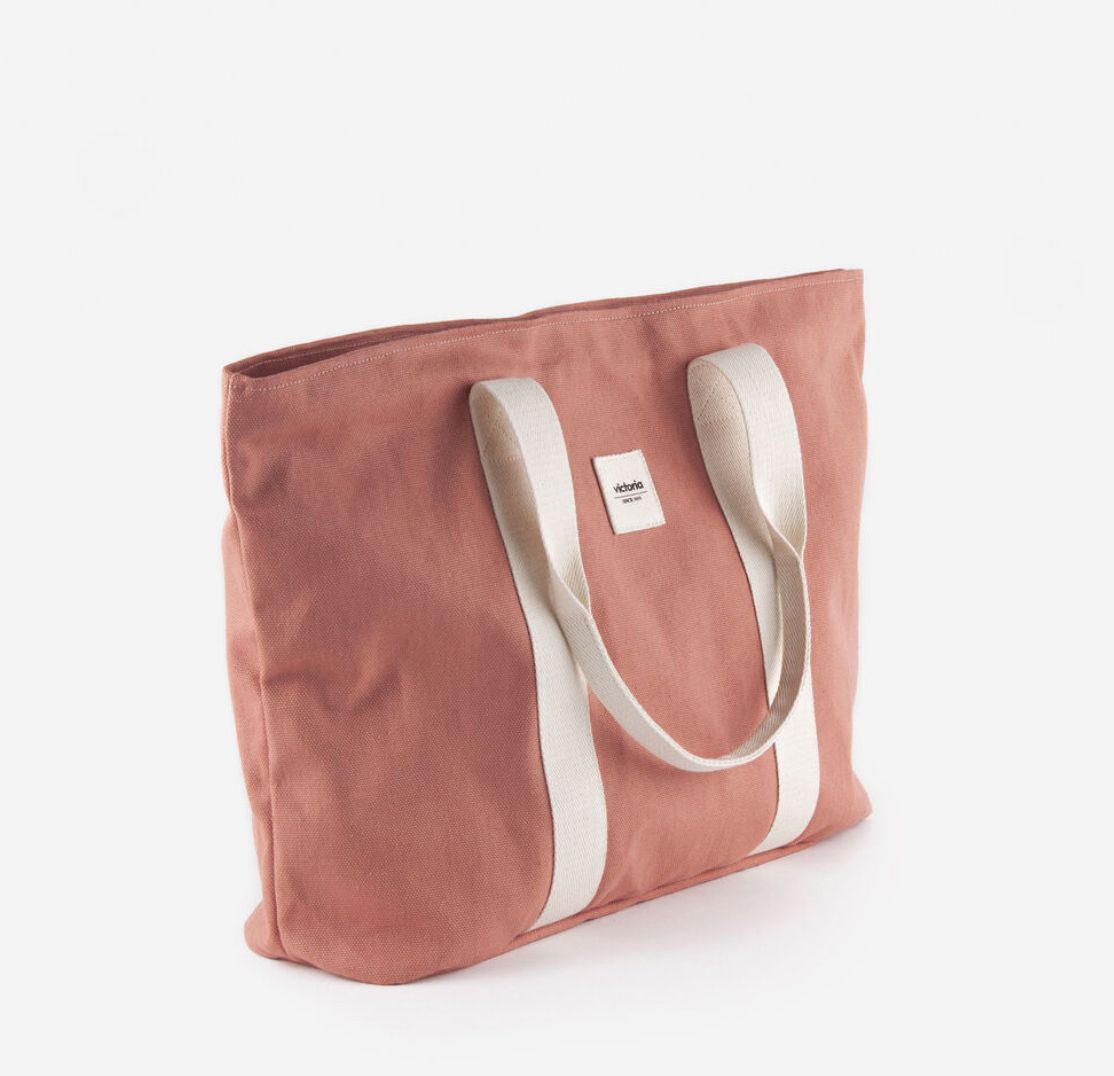 Bolso Shopper Victoria - Coral/Teja