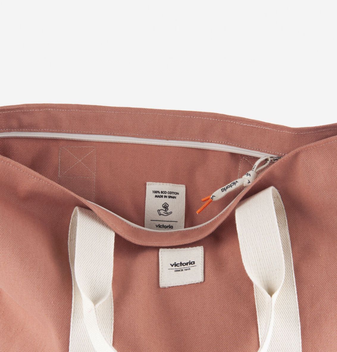 Bolso Shopper Victoria - Coral/Teja